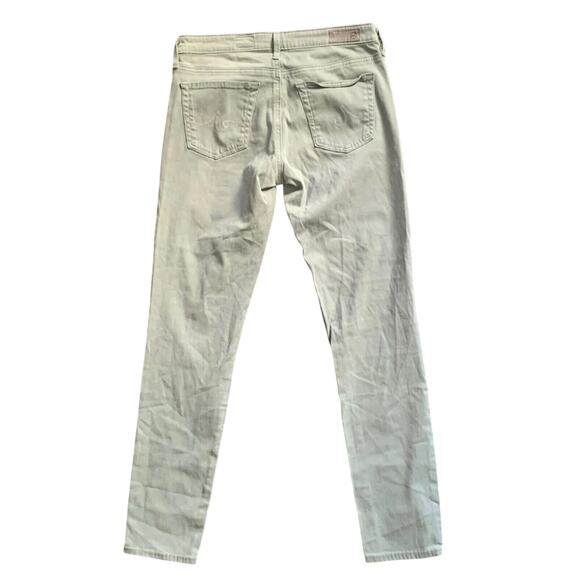 AG Adriano Goldschmied Stevie Slim Straight Ankle Jeans Green 28R EUC - Picture 2 of 6
